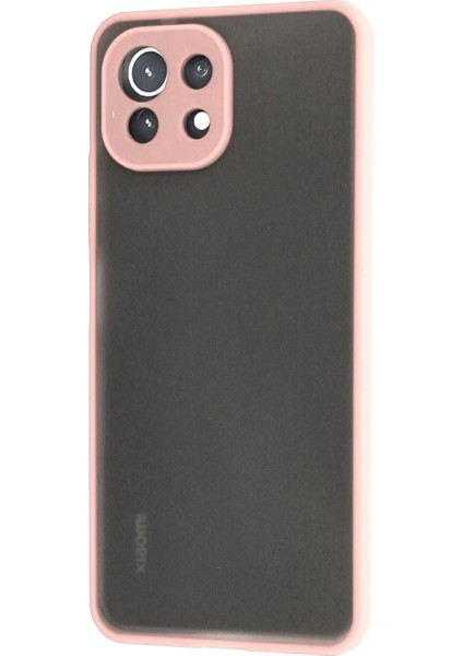 Xiaomi Mi 11 Lite Kılıf Montreal Silikon Kapak - Pembe Gnzrz