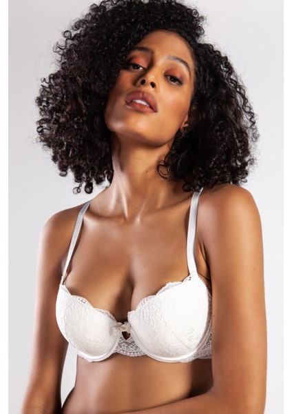 G.colors Balconette Foam Push Up Bra, Ekru Konforlu ve Şık Sütyen