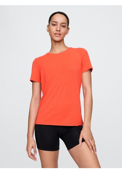 Kadın Turuncu Gapfit Breathe T-Shirt