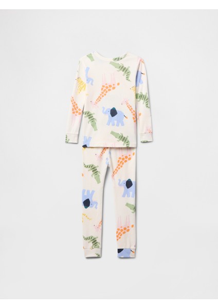 Bebek Çok Renkli Safari Pijama Takımı