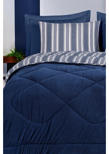 Comfort Set Wellsoft Yorganlı 2 Parça Tek Kişilik Gentletouch Lacivert modelleri