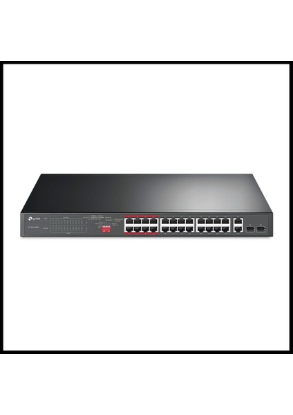 TL-SL1226P, 24 Port Poe, Megabit, + 2port Combo Gigabit Sfp, 250W, Yönetilemez, Rackmount Switch