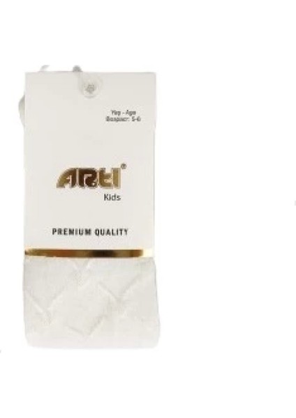 Artı Kalp Kabartmalı Kız Külotlu Çorap 340023 Asorti modelleri