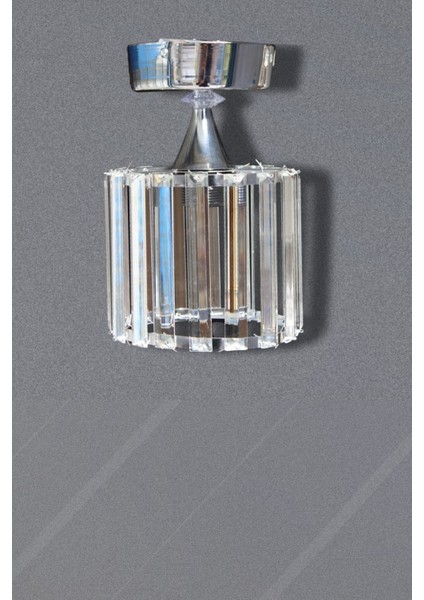 Kristal Modern Estetik Yatak Mutfak Oturma Salon Çocuk Odası Krom Taşlı 14 Taşlı Plafonyer Avize