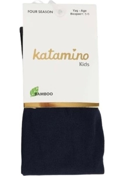 Katamino Mirabel Kız Bambu Külotlu Çorap K30207 Siyah