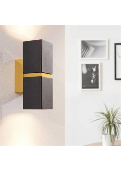 Çift Yönlü Iç Mekan Aplik 2*7W/6500K Siyah Gold Md-A 5187-21
