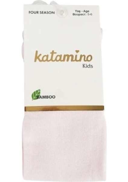 Katamino Mirabel Kız Bambu Külotlu Çorap K30207 Pudra