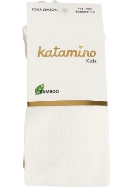 Katamino Mirabel Kız Bambu Külotlu Çorap K30207 Krem