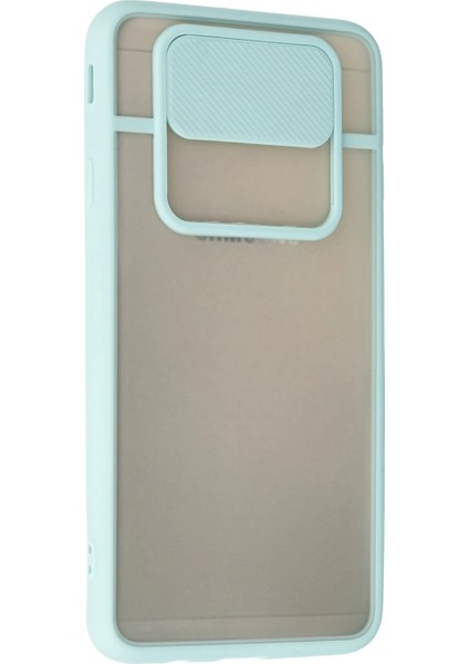 Samsung Galaxy J7 Prime Kılıf Palm Buzlu Kamera Sürgülü Silikon - Turkuaz Gnzrz