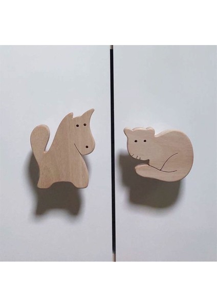 Kedi ve Köpekli Dolap Kulpu 2'li Bebek Çocuk Odası Şifonyer Kulpu, Figürlü Çekmece Kulp fiyatları