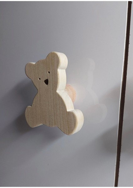 Ayıcıklı Dolap Kulpu 2'li Bebek Çocuk Odası Şifonyer Kulpu, Figürlü Çekmece Kulp modelleri