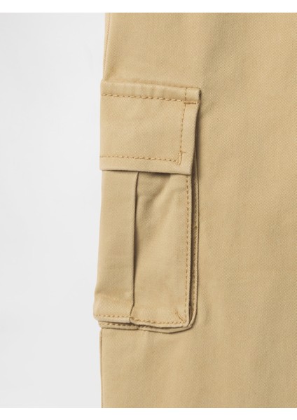 Erkek Bebek Kahverengi Pull-On Kargo Pantolon