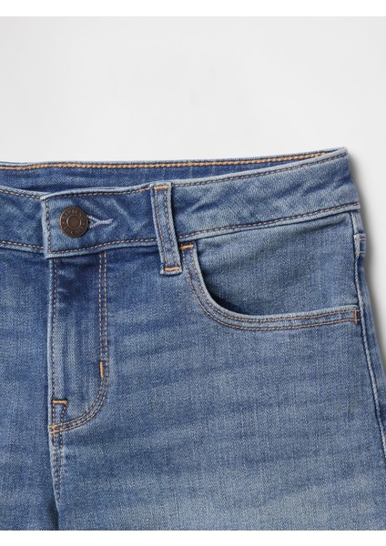 Kız Çocuk Mavi Denim Midi Şort fiyatları