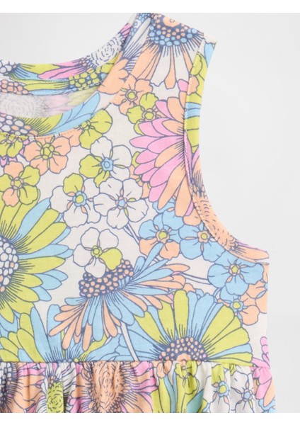 Kız Bebek Çok Renkli Desenli Elbise fiyatları