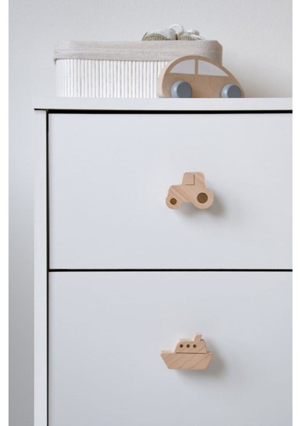 6 Adet! Bebek Odası Ahşap Çekmece/dolap Kulpu, Figürlü Kulp, Bebek Çocuk Odası Taşıtlar Şifonyer Kulpu