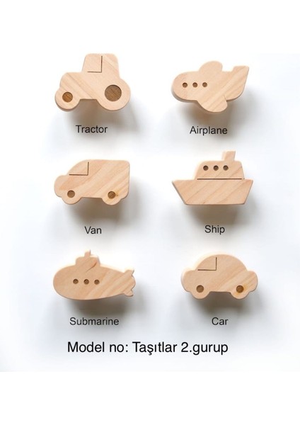 6 Adet! Bebek Odası Ahşap Çekmece/dolap Kulpu, Figürlü Kulp, Bebek Çocuk Odası Taşıtlar Şifonyer Kulpu modelleri