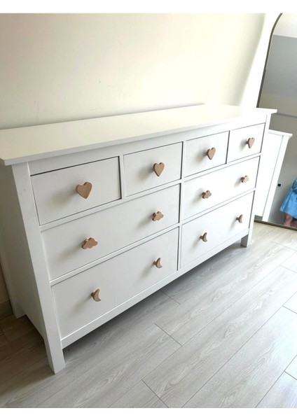 4 Adet Bebek Çocuk Odası Ahşap Figürlü Çekmece/dolap Kulpu, Figürlü Ay Yıldız Bulut Ahşap Kulp modelleri