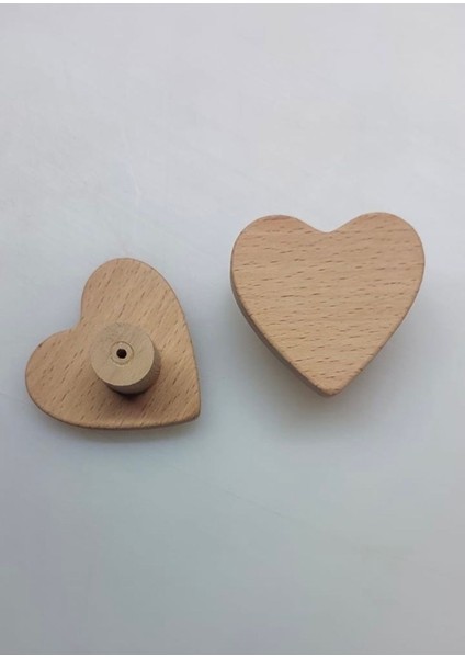 3 Adet! Kalpli Bebek Odası Ahşap Çekmece/dolap Kulpu Figürlü Kulp, Kalp Şekilli Çekmece Kulp modelleri