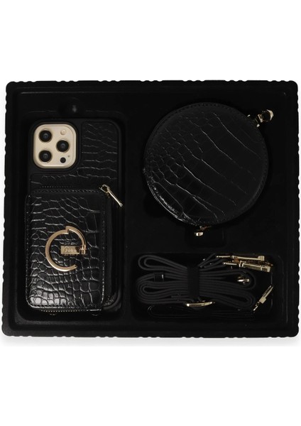 Apple iPhone 14 Pro Max Kılıf Ermes Kapak - Siyah Gnzrz
