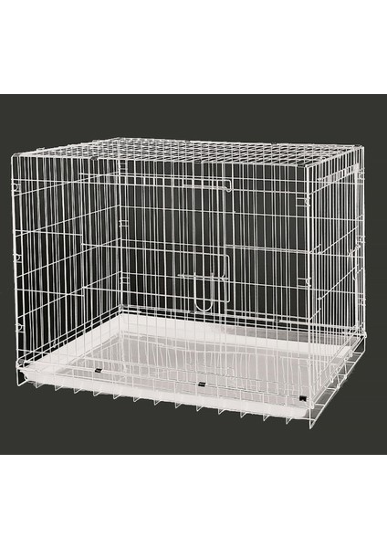 Köpek Kafesi Beyaz 108X69X77.5 Glstd