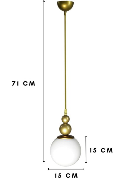 Venüs Tekli Sarkıt Avize Özel Model- Modern Avize - Oturma Odası - Salon - Yatak Odası