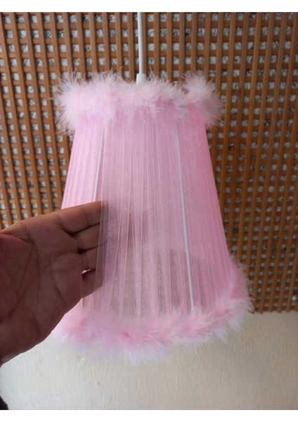 Pembe Organze Sarma 2 Yatak Odası Çocuk Odası Genç ve Bebek Odası Avize Aydınlatma Sarkıt