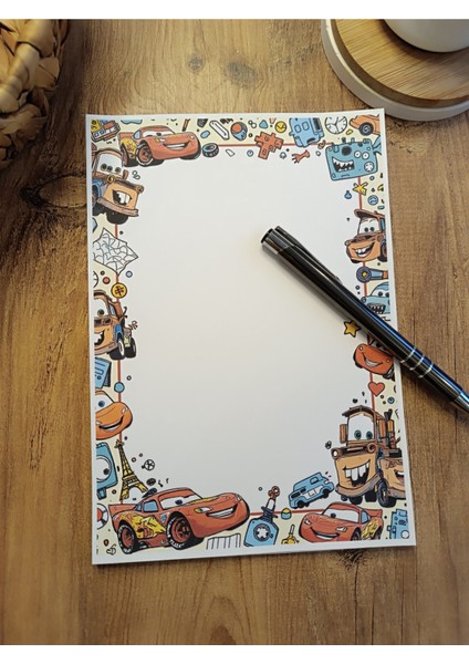 Özel Tasarım Animasyon Karakterleri Temalı Notepad