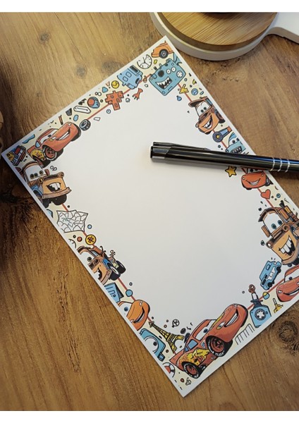 Özel Tasarım Animasyon Karakterleri Temalı Notepad modelleri