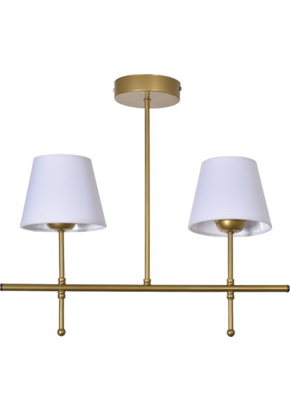 Çekya Modern Tasarım Salon Mutfak Yatak Odası Eskitme Renk Beyaz Başlıklı 2 Li Avize fiyatları