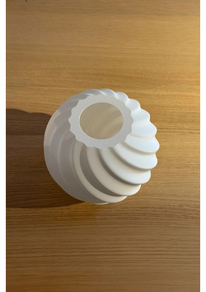 Swirl Beyaz Avize Yatak Odası, Mutfak, Oturma Odası Iskandinav Tasarım Tekli Sarkıt Avize (Plastik)