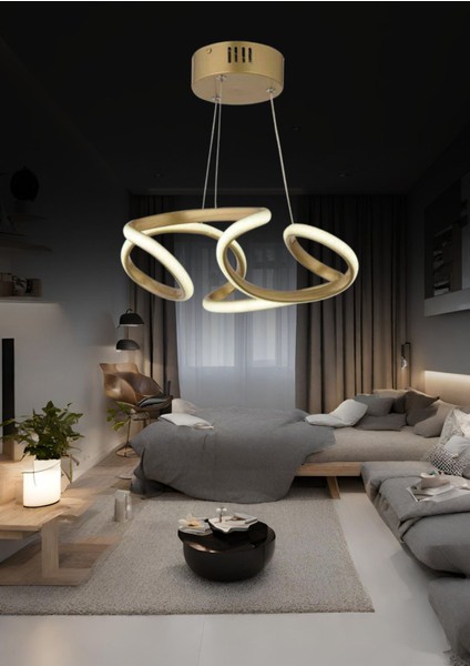 Ledli Modern Tasarım Oturma Odası, Genç Odası, Yatak Odası, Salon Sarkıt LED Avize