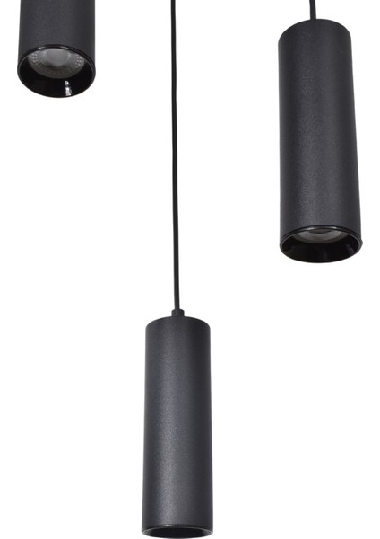 Spotline Modern Tasarım Salon - Yatak Odası - Mutfak - Gün Işığı - Siyah Renk 3 Lü Spot Sarkıt Aviz fiyatları