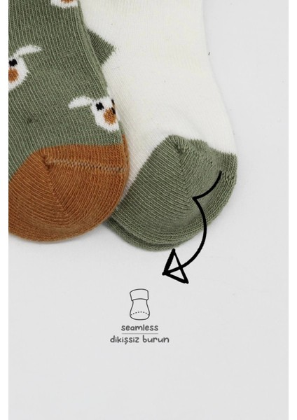 Bistyle Love Dog Penye Soket Çorap 2'li BS10118 Nil modelleri