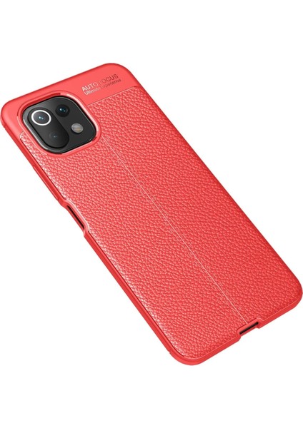 Xiaomi Mi 11 Lite Kılıf Auto Focus Kapak - Kırmızı Gnzrz