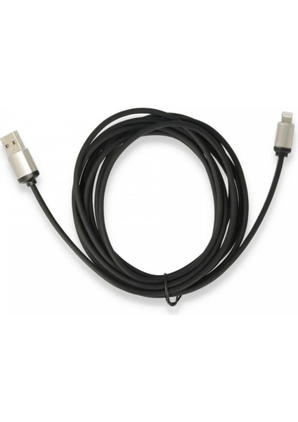 USB To Lightning 3m Kablo - Siyah Gnzrz