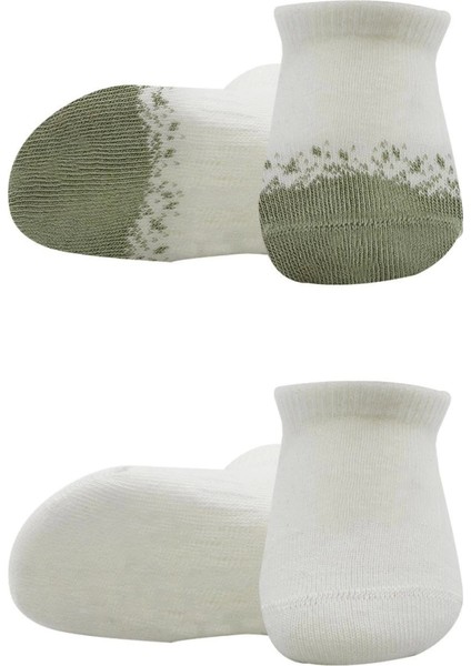 Bistyle 2'li Penye Sneakers Çorap BS20105 Nil Ekru