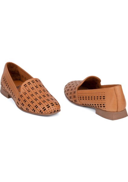 Kadın Deri Günlük Şık Klasik Loafer Babet Ayakkabı