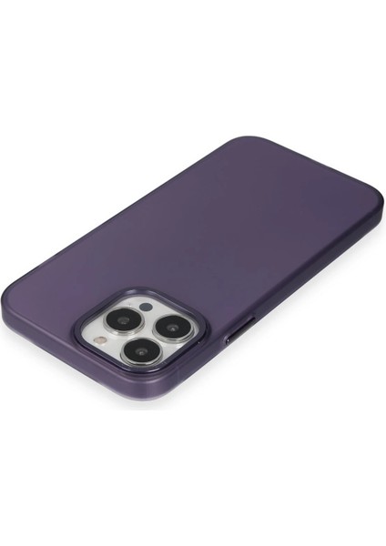 Apple iPhone 15 Pro Kılıf Modos Metal Kapak - Derin Mor Gnzrz