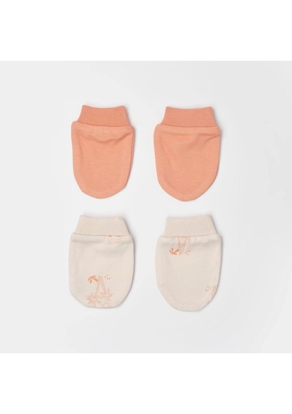 Bibaby Biorganic Hello Safari 2'li Bebek Eldiven 72224 Ekru Kiremit fiyatları