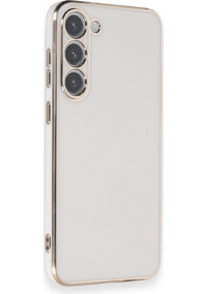 Samsung Galaxy S23 Plus Kılıf Volet Silikon - Beyaz Glstd fiyatları