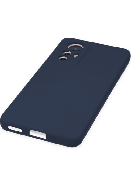 Xiaomi Mi 12 Lite Kılıf Nano Içi Kadife Silikon - Lacivert Gnzrz
