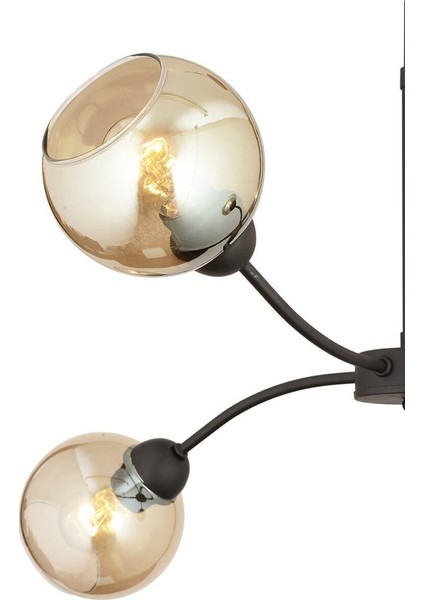 Ecvet 4lü Siyah Modern Oturma Odası Yatak Odası Retro Salon Avize modelleri