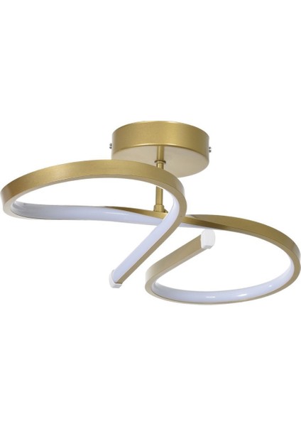 Barbara Modern Tasarım Yatak Odası - Salon - Mutfak Hol Eskitme Renk Beyaz Ledli LED Avize