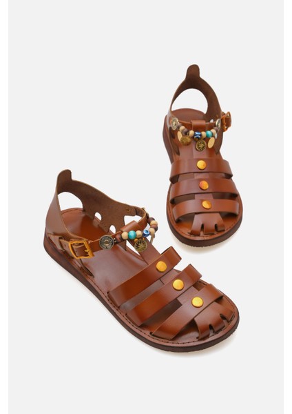 - Günlük Kadın Deri Sandalet