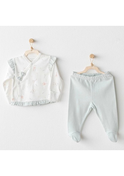 Andywawa AC25508 Sıde Snap Set Love Family 2'li Zıbın Set Mint