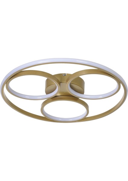 Berlin Modern Tasarım Yatak Odası - Salon - Mutfak Eskitme Renk Beyaz Ledli 4 Lü LED Avize