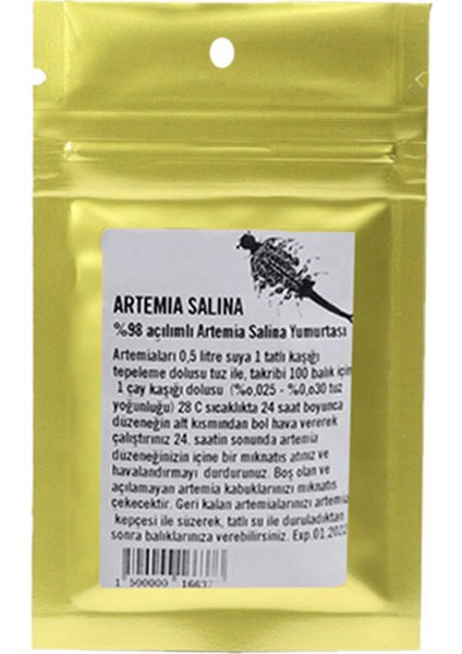 Artemia Salina 10 Gr. Paket Glstd