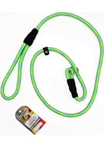 Köpek Uzatma +Boğma 14mm x120cm Yeşil Mavi Glstd