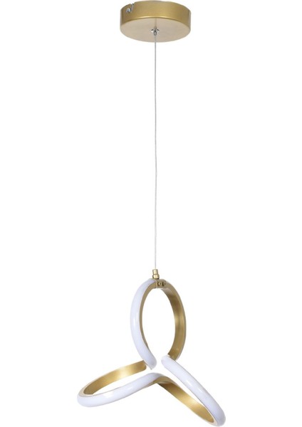 Gül Modern Tasarım Yatak Odası - Salon - Mutfak Eskitme Renk Beyaz Ledli Tekli Avize