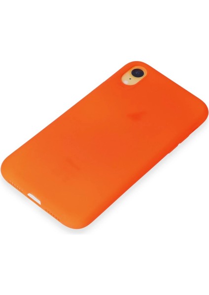 Apple iPhone Xr Kılıf First Silikon - Parlak Turuncu Gnzrz